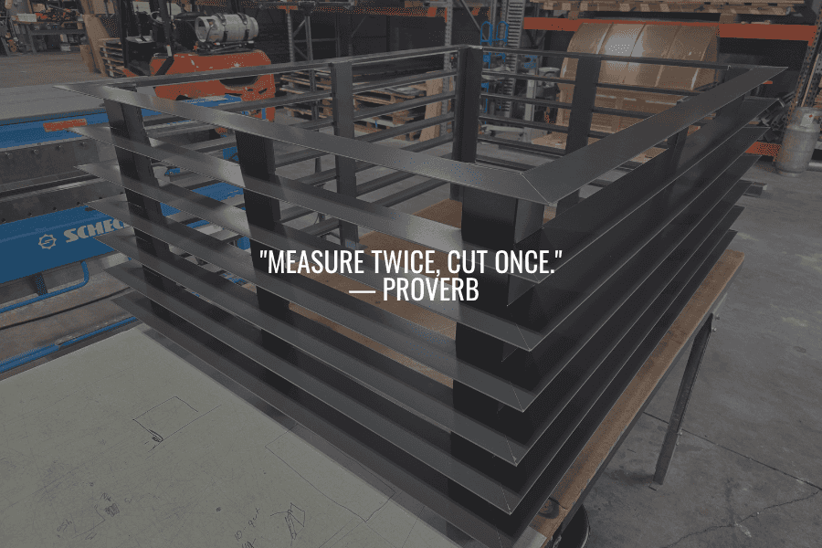 Measure Twice, Cut Once.